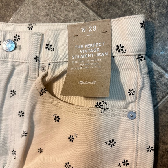MADEWELL The '90s Straight Jean in Daisy Drizzle NWT - Picture 8 of 10